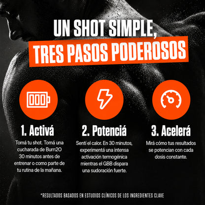 Quemador líquido sin cafeína | Convertí cada entrenamiento en una rutina quema grasa