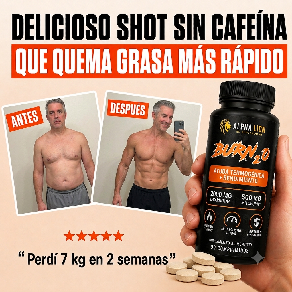 Quemador líquido sin cafeína | Convertí cada entrenamiento en una rutina quema grasa